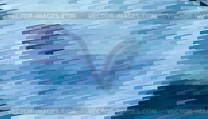 Abstract expressionism, fantastic blue landscape - vector clip art