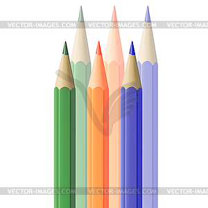 Colored pencils - vector clipart