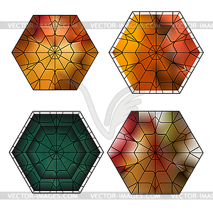 Set of gemstone pattern - vector image