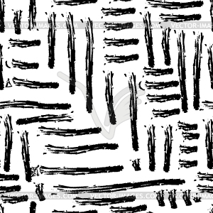 Ethnic abstract hand-drawn seamless pattern - vector clip art