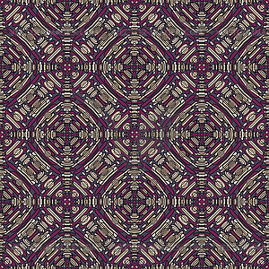 Ethnic abstract hand-drawn seamless pattern - vector image