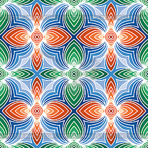Ethnic abstract hand-drawn seamless pattern - vector image