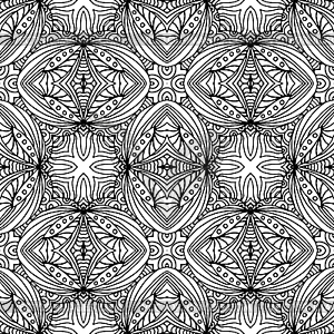 Ethnic abstract hand-drawn seamless pattern - vector image