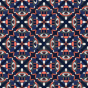 Ethnic abstract hand-drawn seamless pattern - vector image