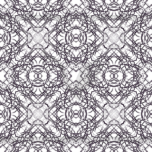 Abstract hand-drawn seamless pattern - vector clipart