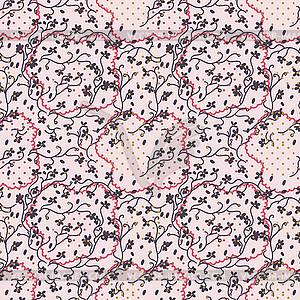 Minimalistic seamless pattern with cute doodle - vector clipart