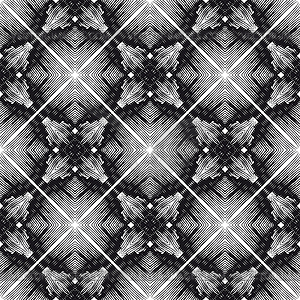 Abstract hand-drawn seamless pattern - vector clipart