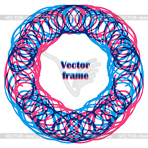 Textured frame - vector clipart