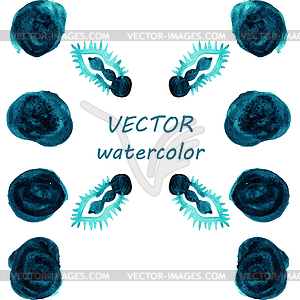 Watercolor Ethnic Tribal Background With Place For - vector image