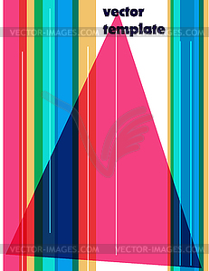 Яркие красочные шаблон для вашего бизнеса - векторизованное изображение клипарта