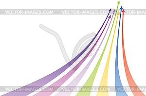 Multicolored arrows. Vector illustration - vector clip art