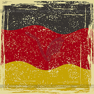 Germany grunge flag. Grunge effect can be cleaned - vector EPS clipart