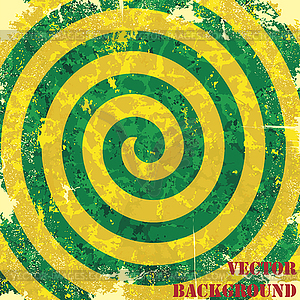 Retro vintage grunge spiral background - vector image