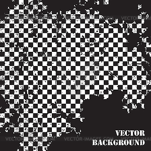 Abstract checkered grunge background pattern - vector image