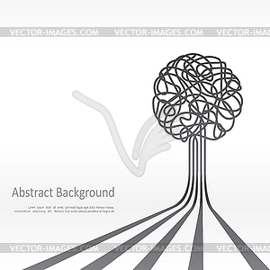 Concept of tree background design - vector clipart