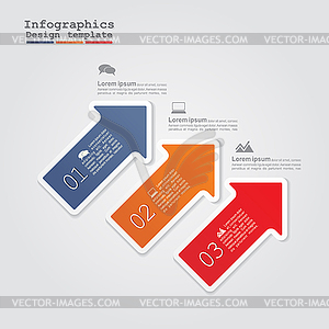 Infographics with arrows - vector clip art