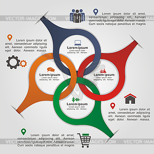 Infographic design template - vector clip art