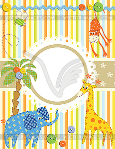 Baby frame or card - vector clip art