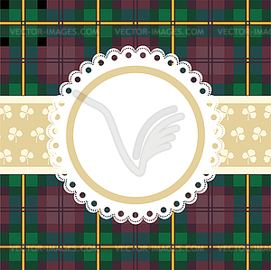 Tartan frame - vector EPS clipart