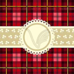 Шотландка дизайн старинные рамы. Векторная иллюстрация - изображение в формате EPS