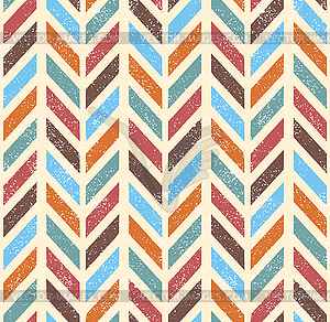 Seamless grunge chevron pattern - vector clip art