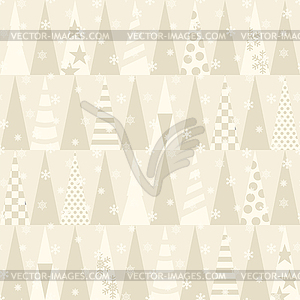 Seamless pattern with Christmas trees - vector image