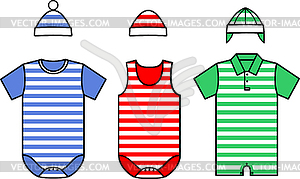 Set of Baby clothes - vector image