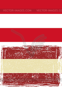 Austrian grunge flag. Vector illustration - vector image