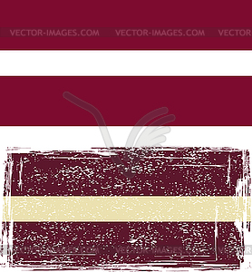 Latvian grunge flag - vector clip art