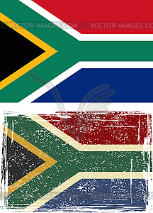 South African Republic grunge flag - vector clip art