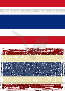 Thai grunge flag - stock vector clipart
