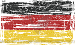 Germany grunge flag - vector image