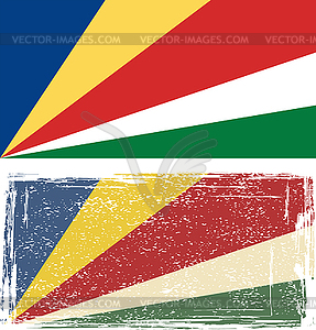 Seychelles grunge flag.  - vector clipart / vector image