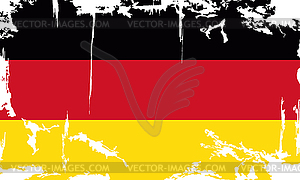 Germany grunge flag - vector clipart