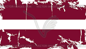 Latvian grunge flag - vector image