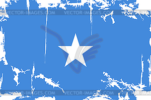 Somalia grunge flag - vector image