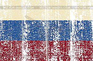 Russian grunge flag. - vector clip art