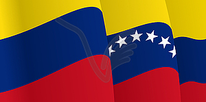 Фон с размахивая венесуэльского флага - клипарт