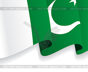 Background with waving Pakistani Flag - royalty-free vector image