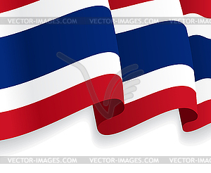 Background with waving Thai Flag - vector EPS clipart