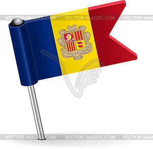 Moldova pin icon flag - vector clipart