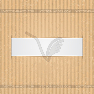 White paper label - vector clipart