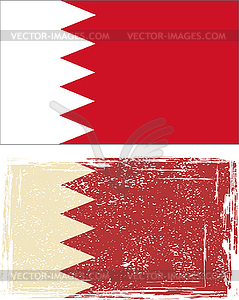 Бахрейн гранж флаг. - клипарт в векторном виде