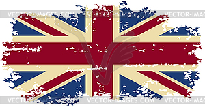 British grunge flag. - vector clipart