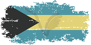 Bahamas grunge flag.  - vector clipart / vector image