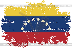 Venezuelan grunge flag. - vector clip art