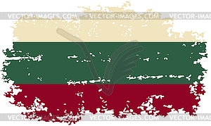 Bulgarian grunge flag.  - vector image