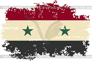 Syria grunge flag.  - vector clipart