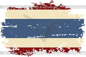 Thai grunge flag.  - vector clipart