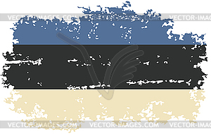 Estonian grunge flag.  - vector image